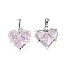Brass Micro Pave Cubic Zirconia Charms KK-L208-03P-04-1