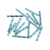 Baking Paint Glass Twist Bugle Beads GLAA-WH0039-11J-1