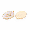 Brass Birth Floral Pendants KK-S364-283-2