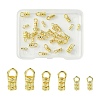 30Pcs 3 Styles Brass Cord End FIND-CJ0004-61-1