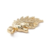 Brass Micro Pave Cubic Zirconia Pendants KK-M240-08B-4