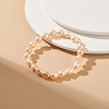 Natural Pearl Beaded Stretch Bracelet for Women BJEW-JB08868-05-4