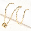 304 Stainless Steel Cable Chain Necklaces with Spring Ring Clasps for Women X-NJEW-Z091-15G-3