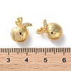 Brass Micro Pave Clear Cubic Zirconia Pendants KK-L227-010G-3