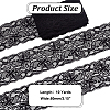 Polyester Elastic Flower Lace Trim Fabric DIY-WH0632-94A-2