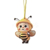 Cute Bees Acrylic Pendant Decoration LS-HJEW-G026-01D-1