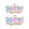 Alloy Enamel Sports Pendants ENAM-T022-65G-1