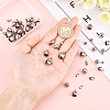56Pcs 7 Style 304 Stainless Steel Cord Ends STAS-DC0004-07-3
