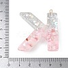 Resin Pendants RESI-B029-01P-K-3
