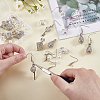 DIY Cage Charm Necklace Earring Making Finding Kit DIY-SZ0009-18-4