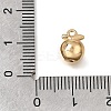 Brass Micro Pave Clear Cubic Zirconia Charms KK-N290-20G-3