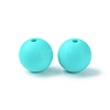 Round Food Grade Eco-Friendly Silicone Focal Beads SIL-F003-01E-3