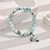 Cute Ceramic Bead Bracelet with Adjustable Colorful Beads for Women YE1843-3-1
