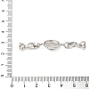 Brass Micro Pave Clear Cubic Zirconia Fold Over Clasps KK-U059-39P-3