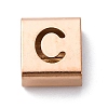 Ion Plating(IP) 304 Stainless Steel Square Slide Charms STAS-L132-16C-RG-1
