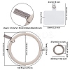 6 Sets 6 Colors Keychain Accessories Set KEYC-OC0001-08-2