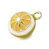 Alloy Enamel Charms ENAM-D303-07G-07-2