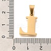 Ion Plating(IP) 304 Stainless Steel Rhinestone Pendants STAS-U035-01G-L-3