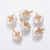 Natural Cultured Freshwater Pearl Pendants PEAR-L027-14-2