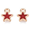 Alloy Enamel Star Charms ENAM-N054-69C-NR-2
