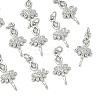 SHEGRACE Brass Micro Pave Cubic Zirconia Pendants XGRQ3D293-486P-1