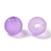 Imitation Jelly Transparent Acrylic Beads FACR-U001-01G-2