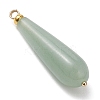 Natural Green Aventurine & Rose Quartz & Amethyst & Agate & Tiger Eye Pendants PALLOY-JF04866-4