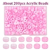 200Pcs Acrylic Beads KY-YW0002-06C-1