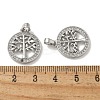 Brass Micro Pave Cubic Zirconia Pendents KK-R210-21P-02-3