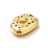 Brass Cubic Zirconia Pendants KK-M295-13G-D-2