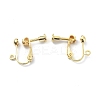 Brass Clip-on Earring Findings KK-P232-05G-1