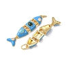 Brass Enamel Pendants KK-C143-44A-G01-2