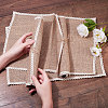 Braided Jute and Lace Non-Slip Insulation Pad AJEW-WH0066-01-3