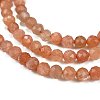 Natural Peach Moonstone Beads Strands G-C127-A02-02-3