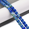 Handmade Lampwork Chevron Beads Strands LAMP-K041-01A-21-2