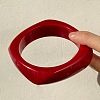 Exaggerated Geometric Shape Resin Bangles for Women FS-WG48DEE-06-1