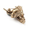 Rhinestone Bird Brooch Pin JEWB-Q030-08AG-3