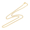 Ion Plating(IP) 304 Stainless Steel Curb Chain Twist Chain Necklace NJEW-H215-01G-1