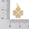Rack Plating Brass Micro Pave Clear Cubic Zirconia Charms X-KK-Z060-13G-3
