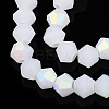 Imitation Jade Bicone Frosted Glass Bead Strands LS-GLAA-F029-JM4mm-A06-3