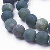 Natural Moss Agate Beads Strands G-F520-58-4mm-3