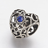 Tibetan Style Alloy Rhinestone European Beads LS-PALLOY-F202-38I-1