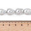 Electroplate Opaque Glass Imitation Pearl Beads Strands EGLA-H113-06-4