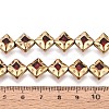 Electroplate Glass Beads Strands EGLA-T021-24F-4