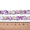 Spray Painted Synthetic Turquoise Beads Strands TURQ-T004-16E-4