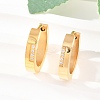 304 Stainless Steel Clear Cubic Zirconia Hoop Earrings EJEW-L307-12G-01-1