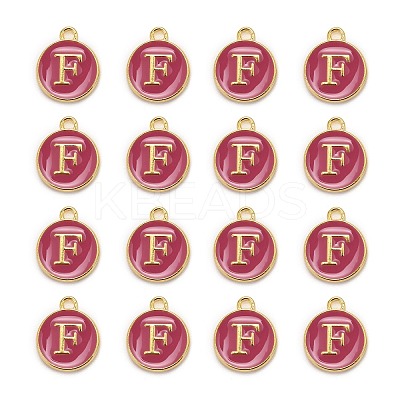 Golden Plated Alloy Enamel Charms LS-ENAM-S118-08F-1
