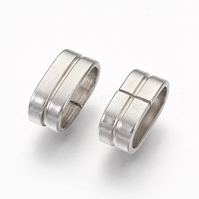 Tarnish Resistant 201 Stainless Steel Slide Charms STAS-G187-32P-1