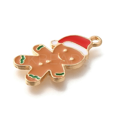 Christmas Theme Alloy Enamel Pendants ENAM-Q509-02KCG-12-1