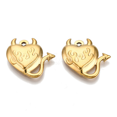 Ion Plating(IP) 201 Stainless Steel Pendants STAS-N098-138LG-1